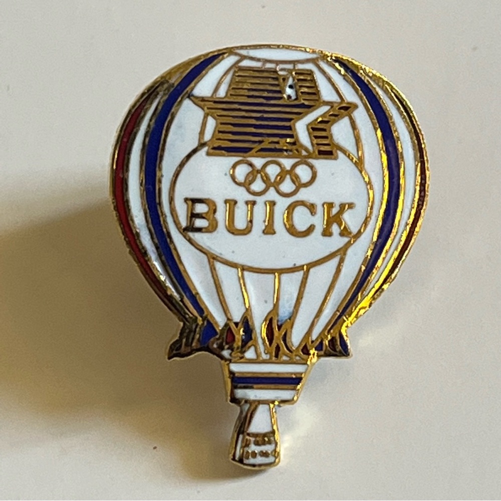 Vintage Buick olympics hot air balloon pin